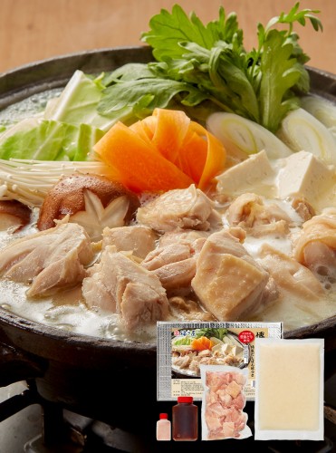 博多 水炊き 2～3人前(スープ750g、鶏肉350g、だしぽん酢150g、塩3g) 福さ屋 辛子明太子 明太子