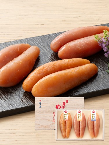 無着色辛子めんたい食べ比べセット 240N 80g×3種 福さ屋 辛子明太子