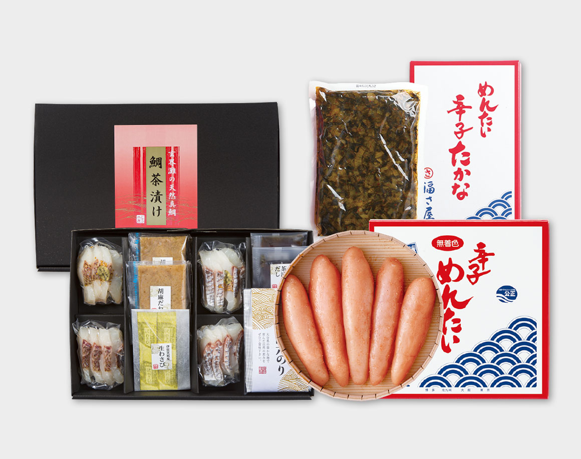 玄界灘天然真鯛 鯛茶漬け＆福さ屋ご贈答セット